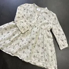 最終価格⭐︎一度着用⭐︎CECIL McBEE 花柄長袖ワンピース 95 綿100%