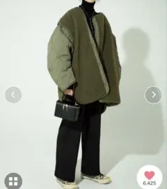 ボア キルティングジャケット