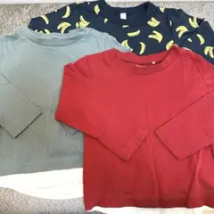 長袖Tシャツ【3枚セット 90】西松屋 ロンT まとめ売り 男の子 トップス