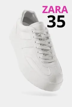 ZARA ギザギザソール プラットフォームスニーカー 35のサムネイル