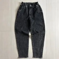 未使用に近い　しまむら　ヘルム　デニムパンツ　ブラック　S