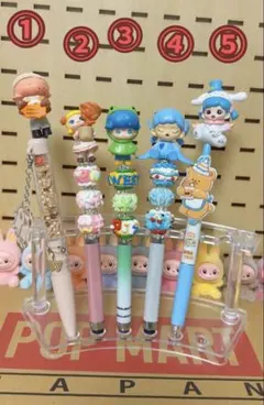 値下げカスタム手作りタッチボールペン　お得５本セット　可愛いパーツ　格安