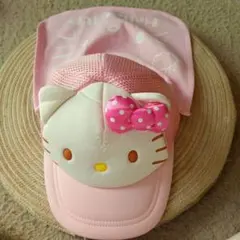 1回使用　サンリオ　キティ　ハローキティ　メッシュキャップ　帽子キッズ49〜51のサムネイル