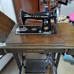 『分解リペイン仕上げ完了』JUKI足踏みミシン台　ガーデンシェッド⭕ 古道具 分解リペイン仕上げ完了』JUKI足踏みミシン台 ガーデンシェッド