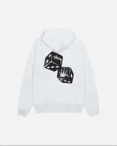 STUSSY HOODIE ホワイト サイコロ Mサイズ - メルカリ