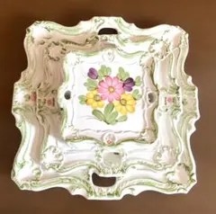 昭和レトロ 陶器製手描き皿７枚セット