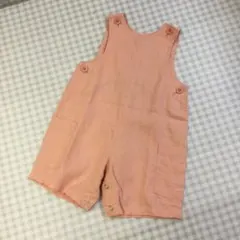アニエスベー　リネンサロペットロンパース