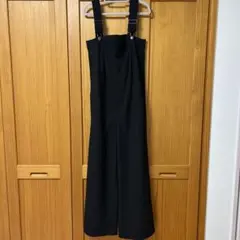 GU サロペット パンツ XS ブラック オーバーオール