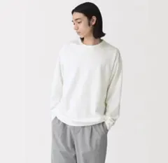 紳士　ＵＶカット乾きやすいワッフルクルーネック長袖Ｔシャツのサムネイル