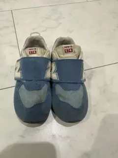 New Balance 574 キッズシューズ 16cm 青