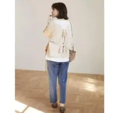 RAY CASSIN FAVORI アランガラバックリボンニットのサムネイル