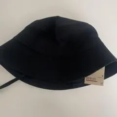 【新品 未使用】無印良品 風を通す ちいさくまとまるバケットハット 黒のサムネイル