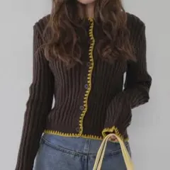 Uenui ウェアカラーコーディネートカーディガン