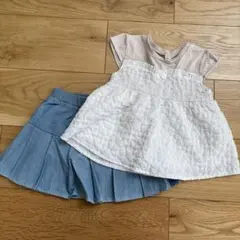 petitmain プリーツスカパン ぽこぽこキャミドッキング