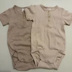 h&m ロンパース　夏服　2枚セット　74 6-9m
