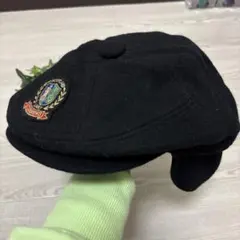 古着屋購入 St. Andrews 耳当て付き ベレー帽 ワッペン 日本製 送込