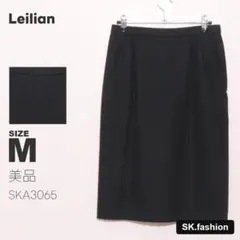 美品 Leilian スカート 膝丈　タイト　サイドジップ　裏地付き　無地のサムネイル