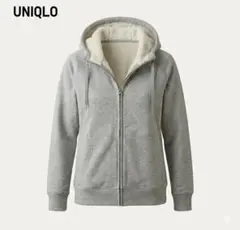 UNIQLO ユニクロ ボアスウェットフルジップパーカ