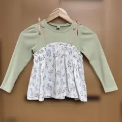 アプレレクール　ワッフルドッキングフレアTシャツ　120