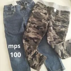 MPS デニム&迷彩柄 パンツ 2点セット サイズ100