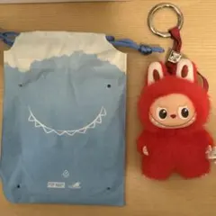 本日のみ！POP MART ラブブ　赤　キーホルダー