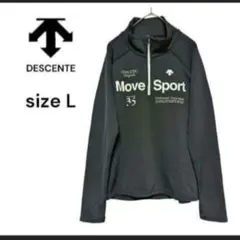 【DESCENTE 】ハーフジップシャツLサイズ　スピード匿名発送
