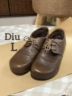 お値下げ Diu レースアップシューズ L 本革 レザー ブラウン レディース