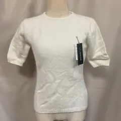 LA HORNER 新品半袖ニット ホワイト M