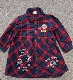 アンパンマン チェック柄ワンピース 100cm