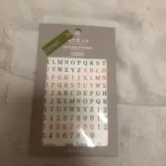 and us タトゥーステッカー アルファベット・数字
