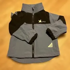 キッズ用フード付きジャケット ブルー×黒