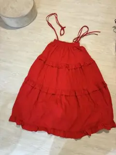 W♡C真っ赤なフリルスカート2wayのサムネイル