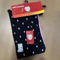 新品未使用　C-SEVENTEEN ハート柄 フリースネックウォーマー