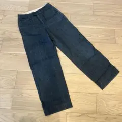 バーバリーロンドン デニムクロップドパンツ裏ノバチェック 大きい