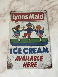 ブリキ看板 ice cream レトロ インテリア雑貨 アメリカン雑貨