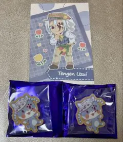 鬼滅の刃 バレンタイン 2026 アニマルクッキーバッジ 2個 宇髄天元