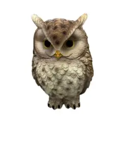 フクロウの置物 樹脂製