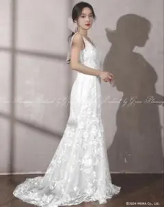 【着用画あり】グレースシトラス マーメイドドレス5号/ホワイト/レース