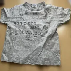 デニムダンガリー　スヌーピー Tシャツ 1972年 グレー130