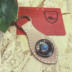 栃木レザー コンチョキーホルダー