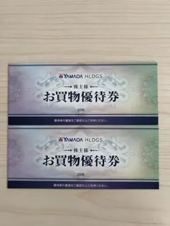 ヤマダ電機お買い物優待券　10000円分