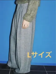 LIDNM WOOL LINEN OXFORD BAGS L