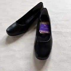 ASICS アシックスLadyworker ブラックパンプス 4E 22.5cm