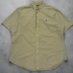 Ralph Lauren ラルフローレン ワンポイント刺繍 チェック 半袖シャツ