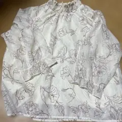 Gleeful 花柄 七分袖ブラウス サイズL