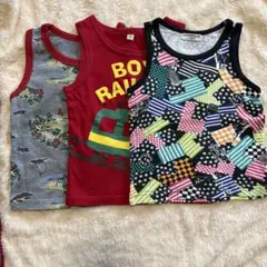 ノースリーブタンクトップ3枚セット