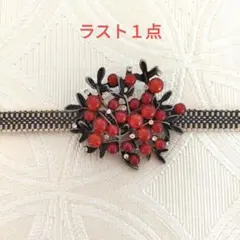 帯留め兼用ブローチ　メノウをたっぷり使ったブローチ！！