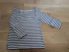 BEAMS HEART ストライプ 五分袖 Tシャツ