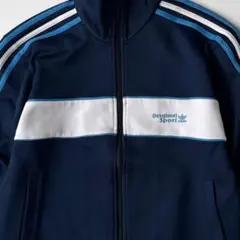 0108 adidas 黒タグ 刺繍ロゴ オリジナルス トラックジャケット