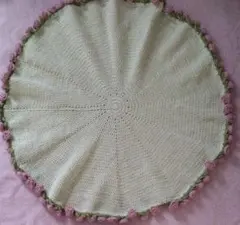 ハンドメイド　花束ブランケット